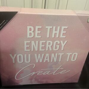 Oliver gallery Wall canvas 12x12 “Be the energy you want to create “